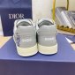 Replica DIOR - B27 Low-top Sneaker Deep Blue And White Smooth Calfskin With White Oblique Galaxy Leather