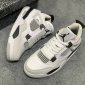 Replica Top Men Women Jumpman 4 Basketball Shoes Black