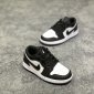 Replica Men's Air Jordan 1 Low Shoes in Black,