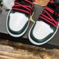 Replica Custom Air Jordan set 1 Low Pine Green White Black For Sale