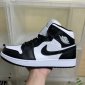 Replica Jordan 1 Mid Split Black White (