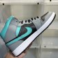 Replica Jordan 1 Mid Grey Aqua – ColaKicks