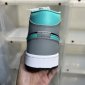 Replica Jordan 1 Mid Grey Aqua – ColaKicks