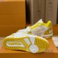 Replica Louis Vuitton Trainer Yellow White Monogram Pre-Owned