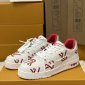 Replica LOUIS VUITTON LV Trainer Sneaker Red. Size 07.0