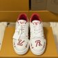 Replica LOUIS VUITTON LV Trainer Sneaker Red. Size 07.0