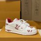 Replica LOUIS VUITTON LV Trainer Sneaker Red. Size 07.0