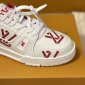 Replica LOUIS VUITTON LV Trainer Sneaker Red. Size 07.0