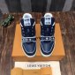 Replica Louis Vuitton Trainer Navy Mesh