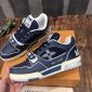 Replica Louis Vuitton Trainer Navy Mesh