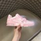 Replica LOUIS VUITTON Hot Pink & White Monogram LV STELLAR Lace Up Sneakers size 37 1/2