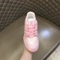 Replica LOUIS VUITTON Hot Pink & White Monogram LV STELLAR Lace Up Sneakers size 37 1/2