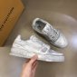 Replica Louis Vuitton silver trainer