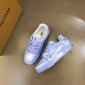 Replica Louis Vuitton Men's 10 US Virgil Abloh Silver Mirror Sneaker. With silver Lock