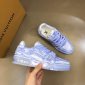 Replica Louis Vuitton Men's 10 US Virgil Abloh Silver Mirror Sneaker. With silver Lock