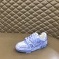 Replica Louis Vuitton Men's 10 US Virgil Abloh Silver Mirror Sneaker. With silver Lock