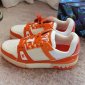 Replica NEW Louis Vuitton Orange Monogram Embossed Trainer Sneakers