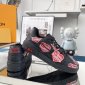 Replica Louis Vuitton Men's Nigo LV Trainer Sneakers Limited Edition Printed Leather