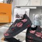 Replica Louis Vuitton Men's Nigo LV Trainer Sneakers Limited Edition Printed Leather