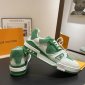 Replica Louis Vuitton By Virgil Monogram 1aang3 Green Sneakers Size: 9 Fits