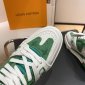 Replica Louis Vuitton By Virgil Monogram 1aang3 Green Sneakers Size: 9 Fits