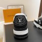 Replica LOUIS VUITTON LV Trainer Sneaker Black. Size 01.5