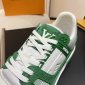Replica Ardene Women's Lace Up Court Sneakers in Green | Size 9 | Faux Leather/Rubber