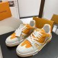 Replica Louis Vuitton Trainer Line Sneaker 'Orange'