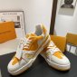 Replica Louis Vuitton Trainer Line Sneaker 'Orange'