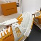 Replica Louis Vuitton Trainer Line Sneaker 'Orange'