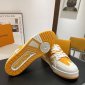 Replica Louis Vuitton Trainer Line Sneaker 'Orange'