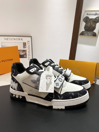 Louis Vuitton 1A8KK5 LV Trainer sneaker in Blue Mix of materials Replica  sale online ,buy fake bag