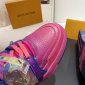 Replica Louis Vuitton Mens Sneakers 2022 SS, pink, 8.5