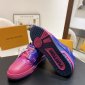 Replica Louis Vuitton Mens Sneakers 2022 SS, pink, 8.5