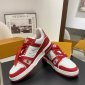 Replica Louis Vuitton Trainer Red Monogram White Size UK 6 - EU 40 - US 7