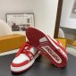 Replica Louis Vuitton Trainer Red Monogram White Size UK 6 - EU 40 - US 7