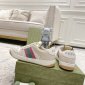 Replica GUCCI Women's Screener Sneaker With Web, White, Leather