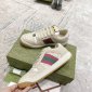 Replica GUCCI Women's Screener Sneaker With Web, White, Leather
