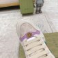 Replica GUCCI Women's Screener Sneaker With Crystals, White, GG Canvas