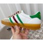 Replica GUCCI Adidas X Gucci Women's Gazelle Sneaker, White, Suede