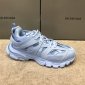 Replica Balenciaga | Men 50mm Track Faux Leather & Mesh Sneakers