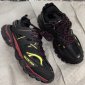 Replica Balenciaga Track Tech Fabric Trainer Black Maroon Pre-Owned