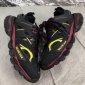 Replica Balenciaga Track Tech Fabric Trainer Black Maroon Pre-Owned