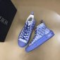 Replica Dior Shoes | Dior Ss B23 Blue Oblique High Top Sneakers