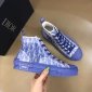 Replica Dior Shoes | Dior Ss B23 Blue Oblique High Top Sneakers