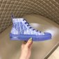 Replica Dior Shoes | Dior Ss B23 Blue Oblique High Top Sneakers