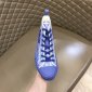 Replica Dior Shoes | Dior Ss B23 Blue Oblique High Top Sneakers