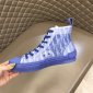 Replica Dior Shoes | Dior Ss B23 Blue Oblique High Top Sneakers