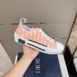 Replica B23 Low-Top Sneaker White and Orange Dior Oblique Canvas