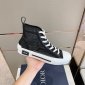 Replica Dior B23 High 'Dior Oblique Kumo - Black' Sneakers